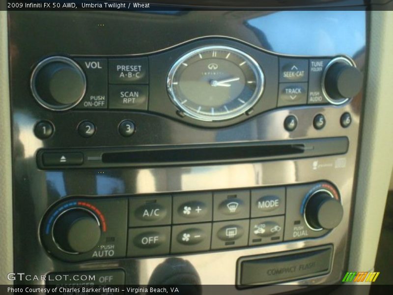 Controls of 2009 FX 50 AWD