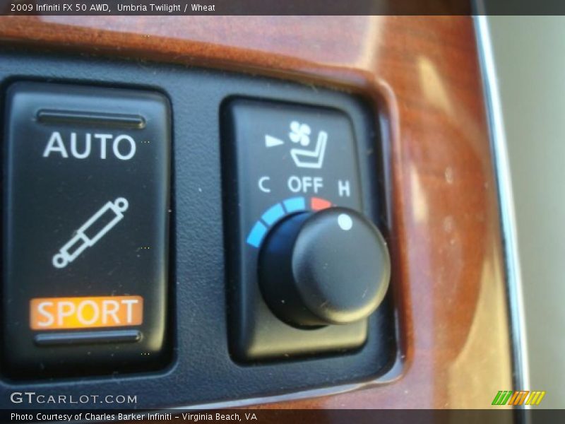 Controls of 2009 FX 50 AWD