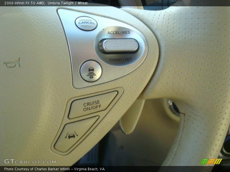 Controls of 2009 FX 50 AWD