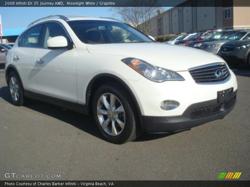 Moonlight White / Graphite 2008 Infiniti EX 35 Journey AWD