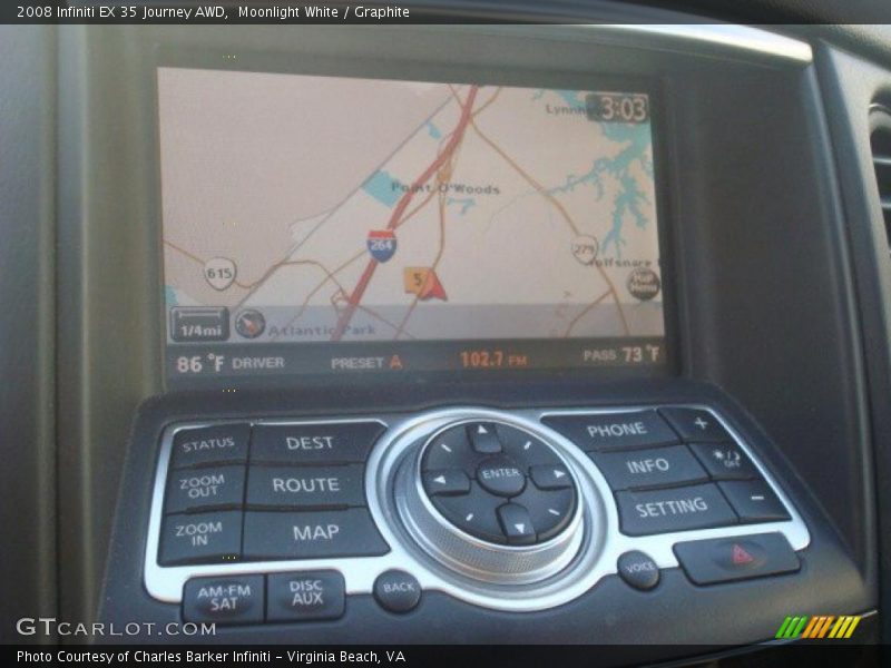 Moonlight White / Graphite 2008 Infiniti EX 35 Journey AWD