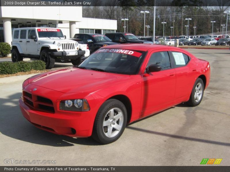 TorRed / Dark Slate Gray 2009 Dodge Charger SE