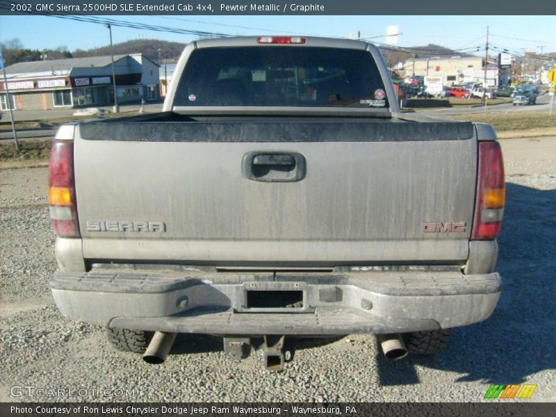 Pewter Metallic / Graphite 2002 GMC Sierra 2500HD SLE Extended Cab 4x4