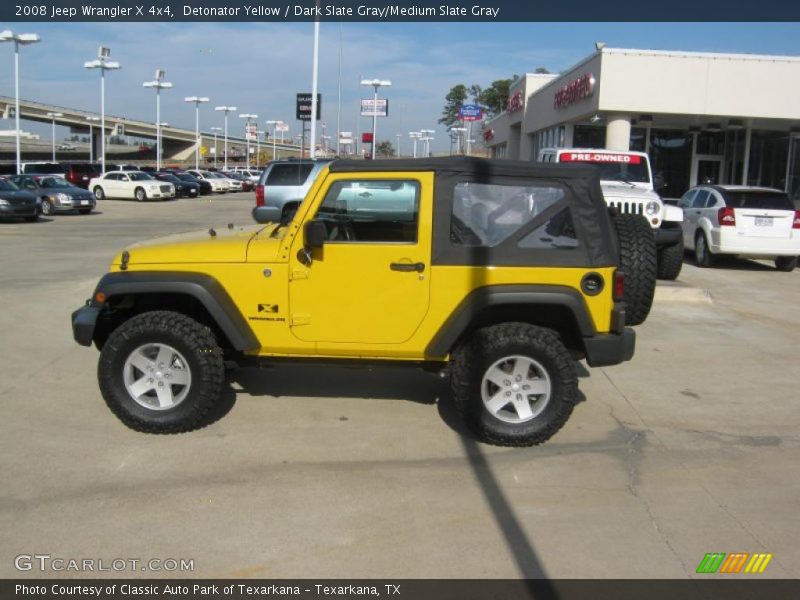 Detonator Yellow / Dark Slate Gray/Medium Slate Gray 2008 Jeep Wrangler X 4x4
