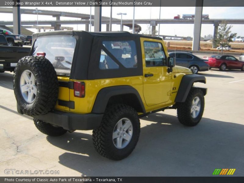 Detonator Yellow / Dark Slate Gray/Medium Slate Gray 2008 Jeep Wrangler X 4x4