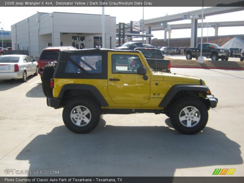 Detonator Yellow / Dark Slate Gray/Medium Slate Gray 2008 Jeep Wrangler X 4x4