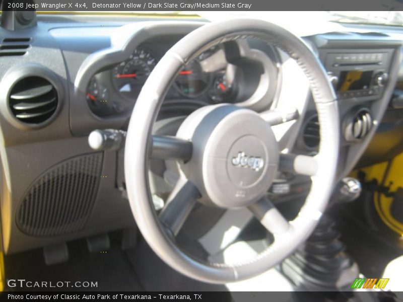 Detonator Yellow / Dark Slate Gray/Medium Slate Gray 2008 Jeep Wrangler X 4x4