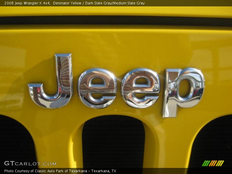 Detonator Yellow / Dark Slate Gray/Medium Slate Gray 2008 Jeep Wrangler X 4x4