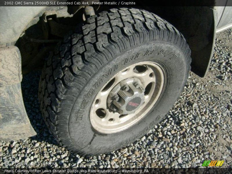 Pewter Metallic / Graphite 2002 GMC Sierra 2500HD SLE Extended Cab 4x4