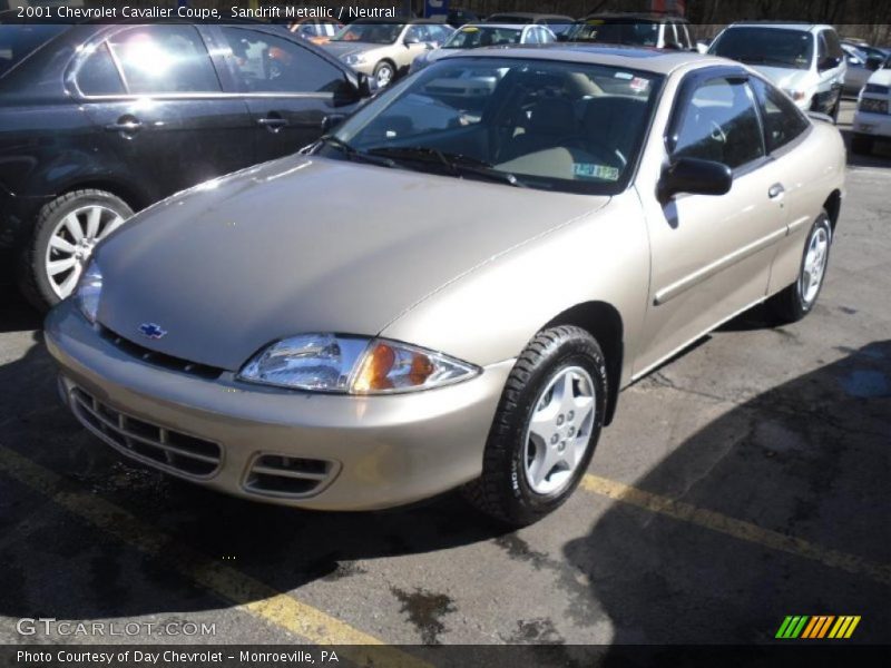Sandrift Metallic / Neutral 2001 Chevrolet Cavalier Coupe