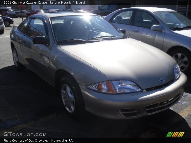 Sandrift Metallic / Neutral 2001 Chevrolet Cavalier Coupe