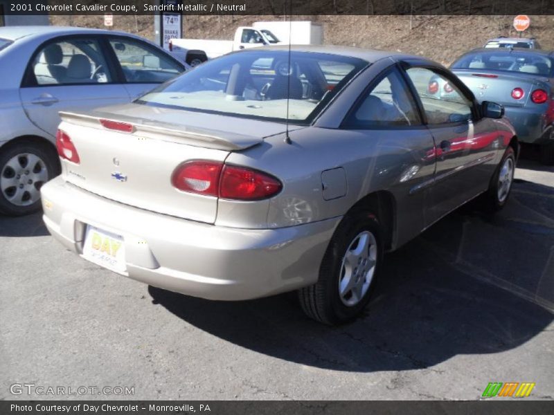 Sandrift Metallic / Neutral 2001 Chevrolet Cavalier Coupe