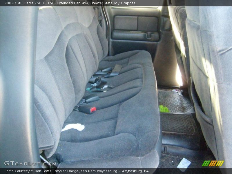 Pewter Metallic / Graphite 2002 GMC Sierra 2500HD SLE Extended Cab 4x4