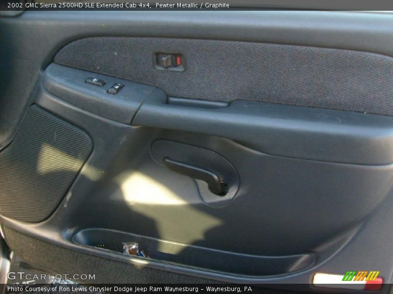 Pewter Metallic / Graphite 2002 GMC Sierra 2500HD SLE Extended Cab 4x4