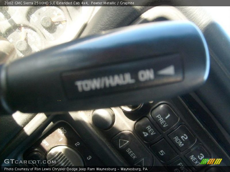 Pewter Metallic / Graphite 2002 GMC Sierra 2500HD SLE Extended Cab 4x4