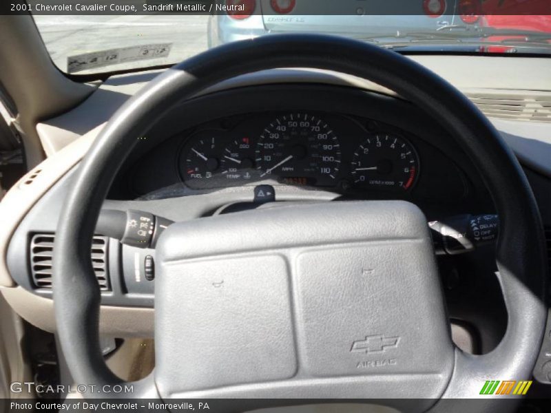 Sandrift Metallic / Neutral 2001 Chevrolet Cavalier Coupe