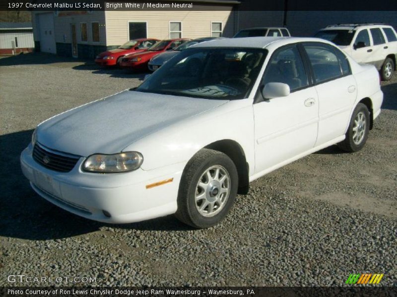 Bright White / Medium Neutral 1997 Chevrolet Malibu LS Sedan