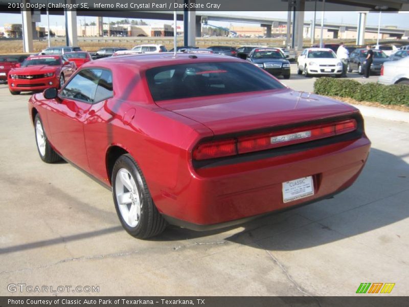 Inferno Red Crystal Pearl / Dark Slate Gray 2010 Dodge Challenger SE