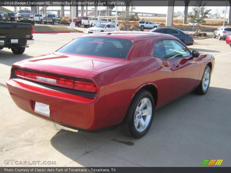 Inferno Red Crystal Pearl / Dark Slate Gray 2010 Dodge Challenger SE
