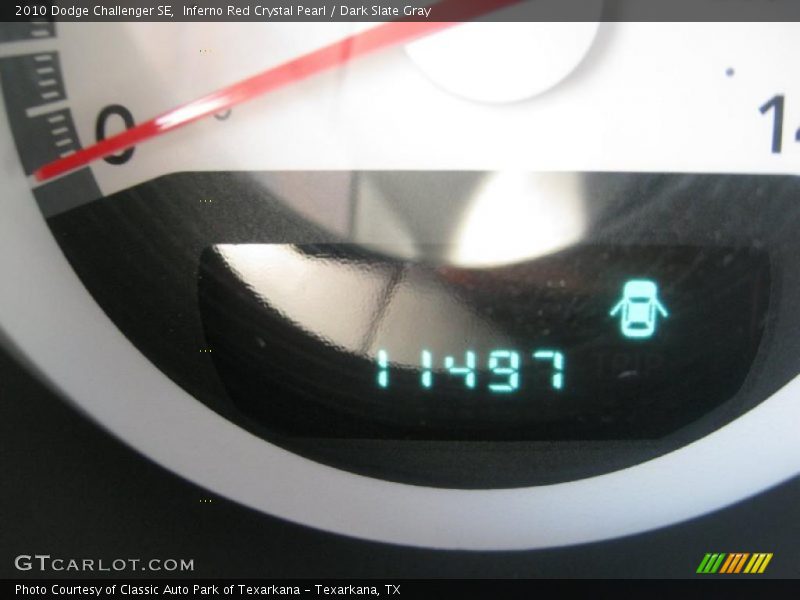 Inferno Red Crystal Pearl / Dark Slate Gray 2010 Dodge Challenger SE
