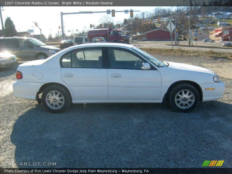 Bright White / Medium Neutral 1997 Chevrolet Malibu LS Sedan