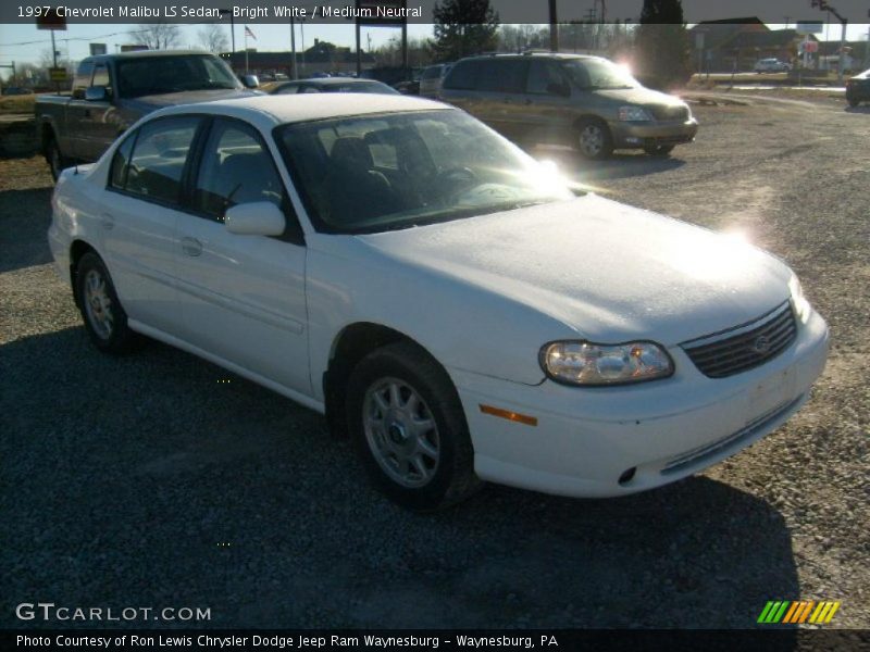 Bright White / Medium Neutral 1997 Chevrolet Malibu LS Sedan