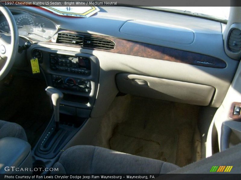 Bright White / Medium Neutral 1997 Chevrolet Malibu LS Sedan