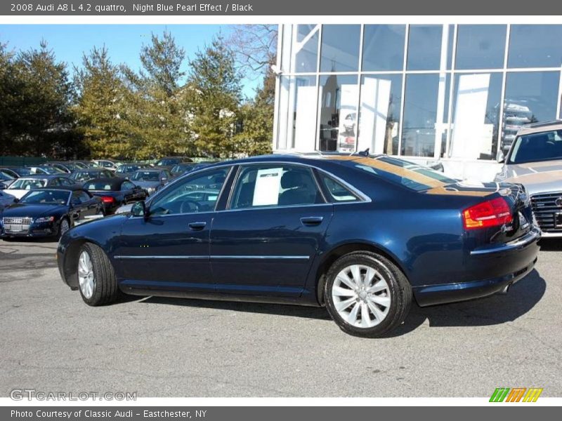 Night Blue Pearl Effect / Black 2008 Audi A8 L 4.2 quattro