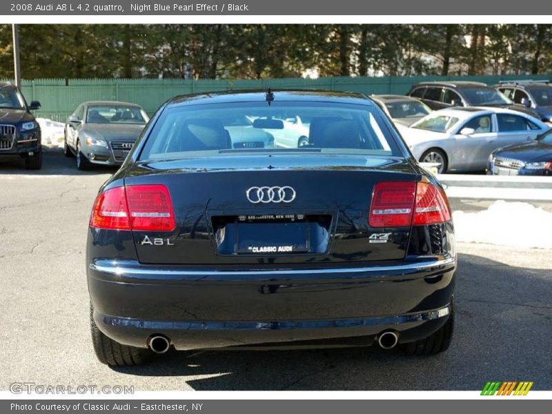 Night Blue Pearl Effect / Black 2008 Audi A8 L 4.2 quattro