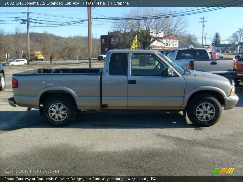 Pewter Metallic / Graphite 2002 GMC Sonoma SLS Extended Cab 4x4