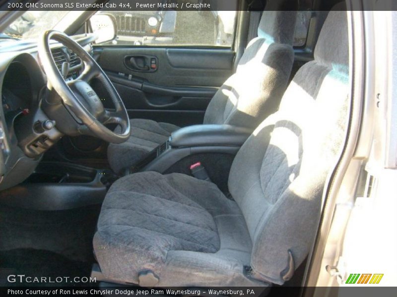 Pewter Metallic / Graphite 2002 GMC Sonoma SLS Extended Cab 4x4