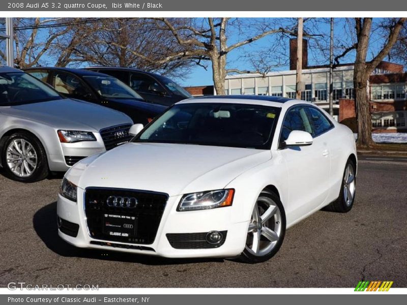 Ibis White / Black 2008 Audi A5 3.2 quattro Coupe