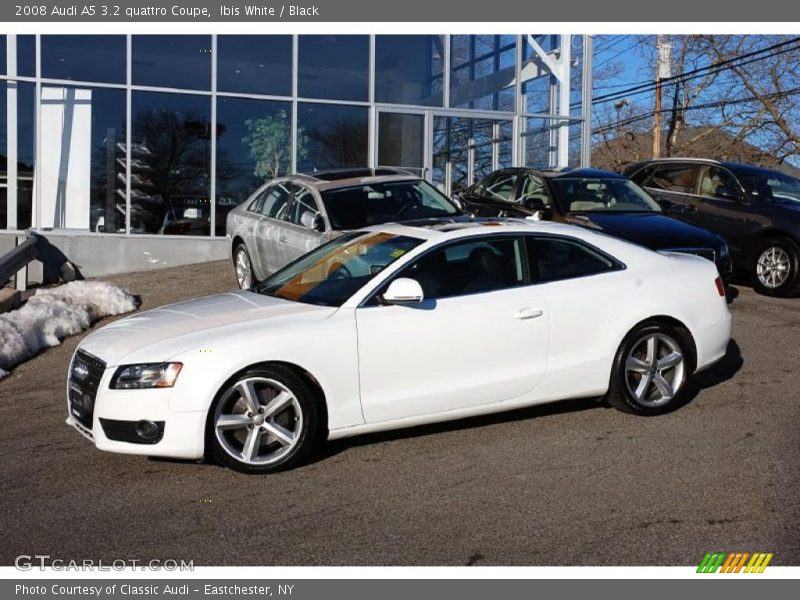 Ibis White / Black 2008 Audi A5 3.2 quattro Coupe