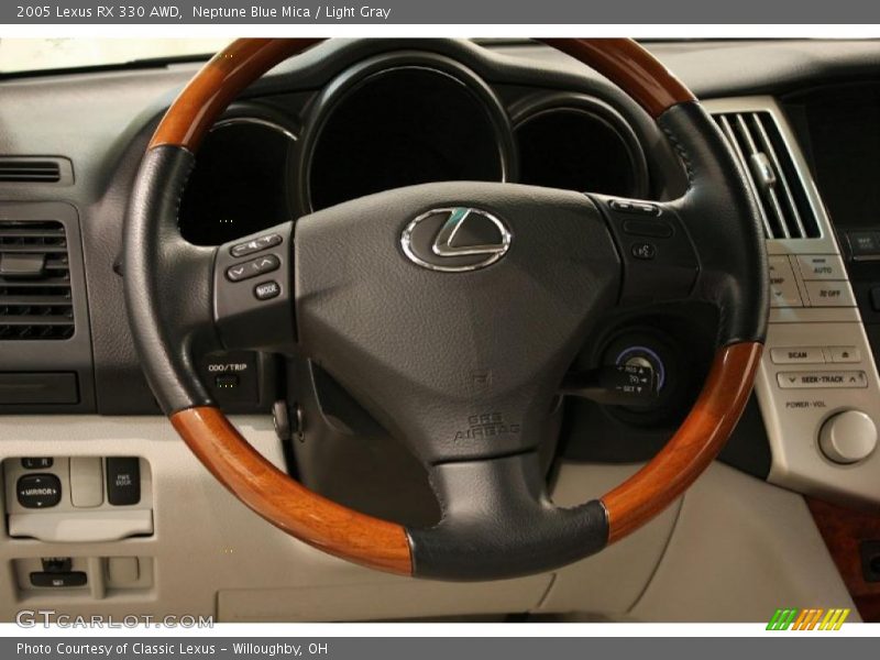 Neptune Blue Mica / Light Gray 2005 Lexus RX 330 AWD