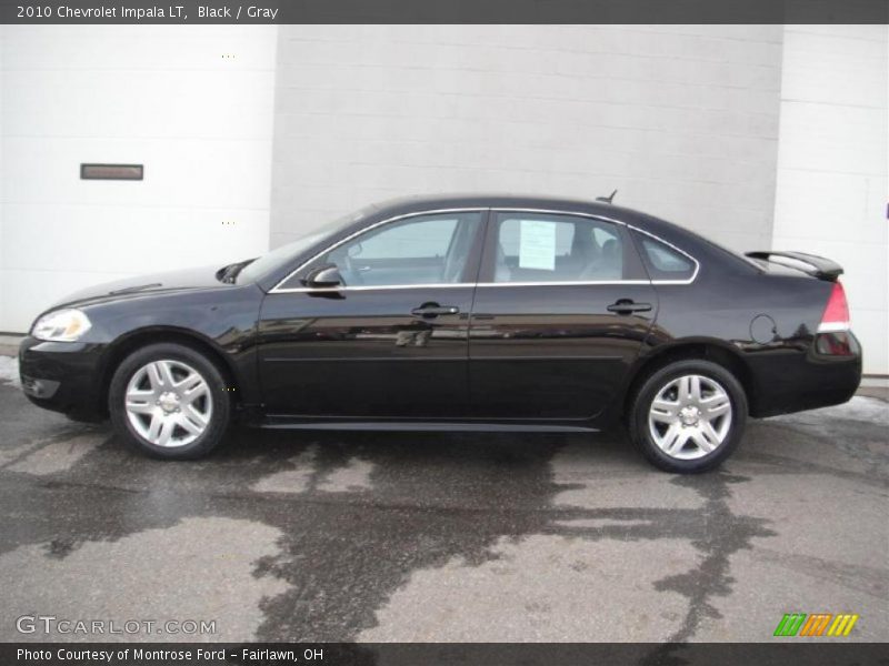 Black / Gray 2010 Chevrolet Impala LT
