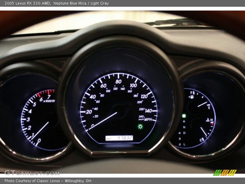 Neptune Blue Mica / Light Gray 2005 Lexus RX 330 AWD