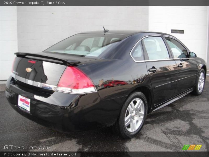 Black / Gray 2010 Chevrolet Impala LT