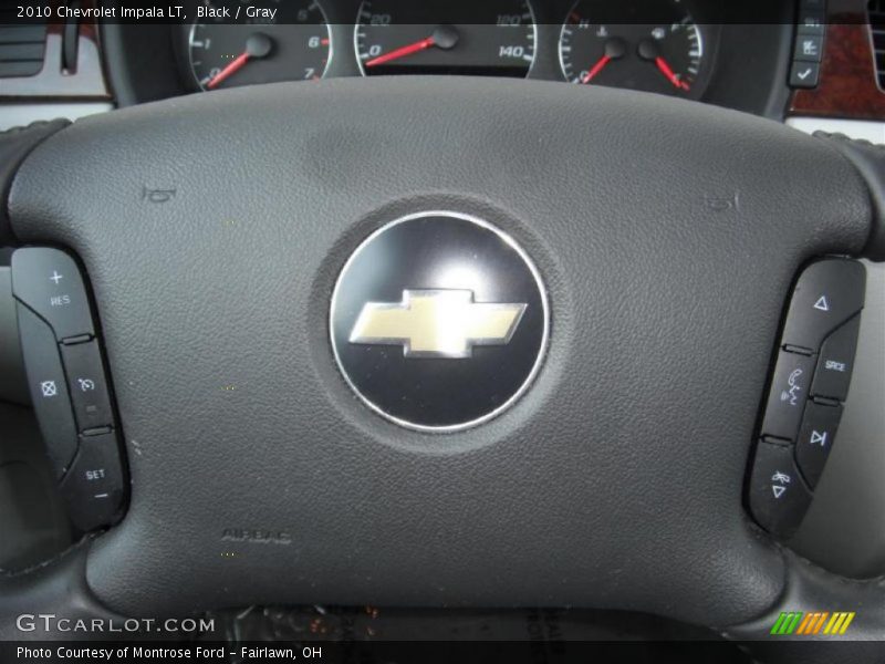 Black / Gray 2010 Chevrolet Impala LT