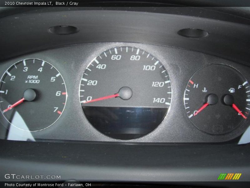 Black / Gray 2010 Chevrolet Impala LT