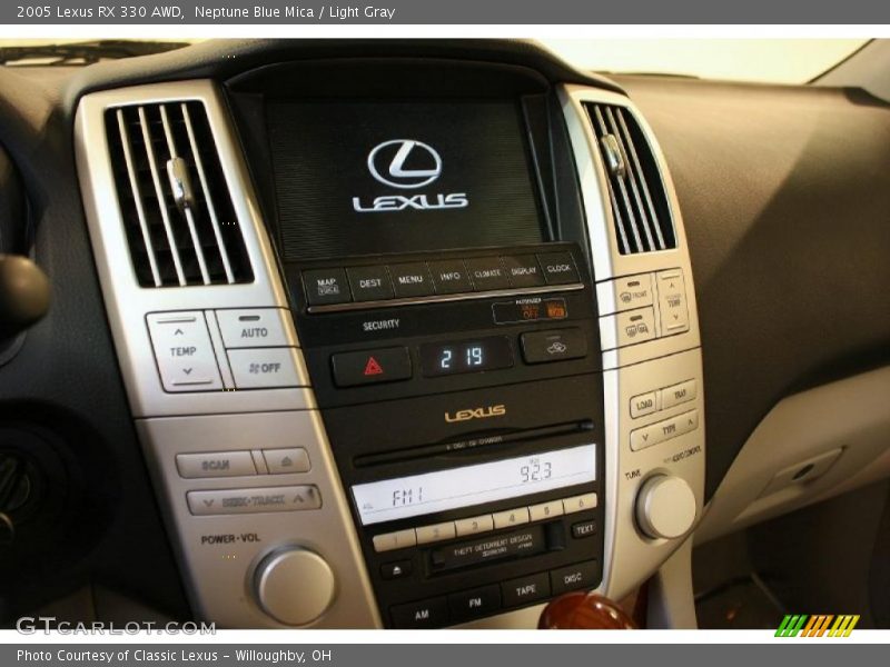 Neptune Blue Mica / Light Gray 2005 Lexus RX 330 AWD