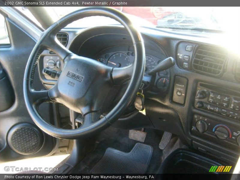 Pewter Metallic / Graphite 2002 GMC Sonoma SLS Extended Cab 4x4