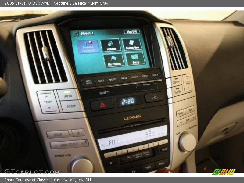 Neptune Blue Mica / Light Gray 2005 Lexus RX 330 AWD