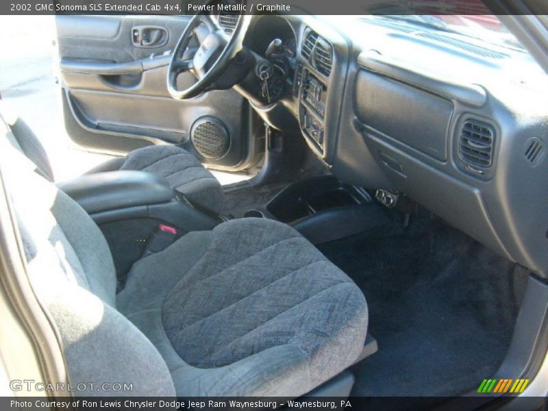Pewter Metallic / Graphite 2002 GMC Sonoma SLS Extended Cab 4x4