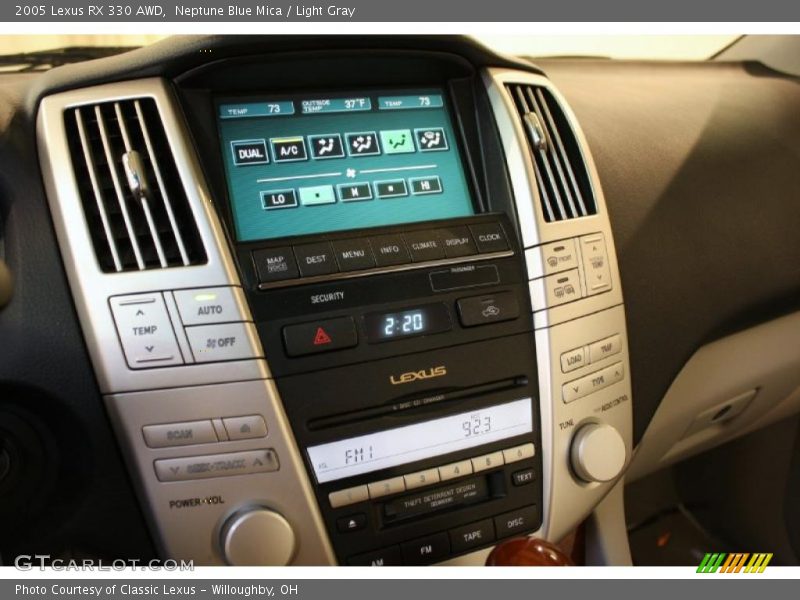 Neptune Blue Mica / Light Gray 2005 Lexus RX 330 AWD