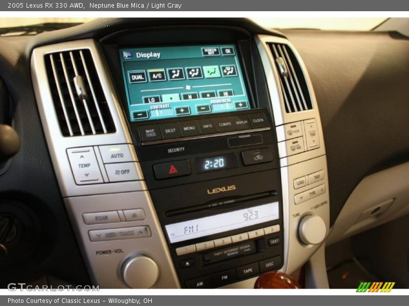 Neptune Blue Mica / Light Gray 2005 Lexus RX 330 AWD