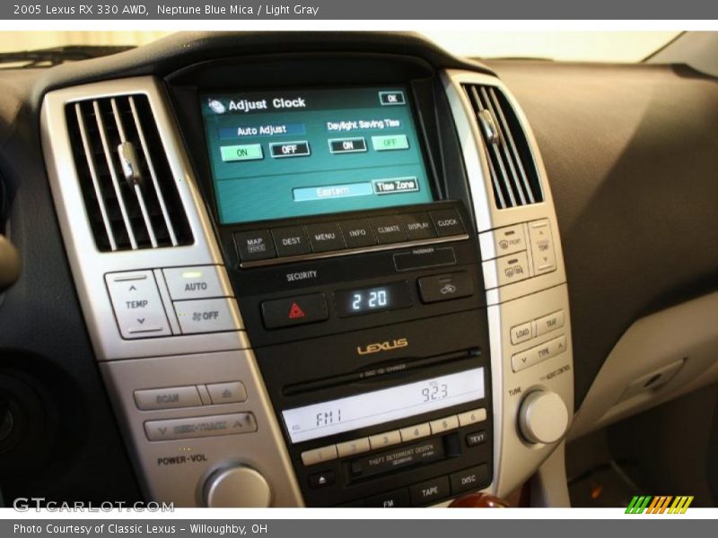 Neptune Blue Mica / Light Gray 2005 Lexus RX 330 AWD