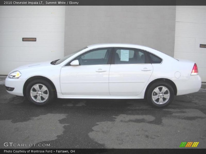 Summit White / Ebony 2010 Chevrolet Impala LT