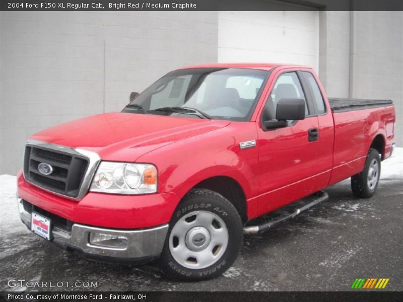 Bright Red / Medium Graphite 2004 Ford F150 XL Regular Cab