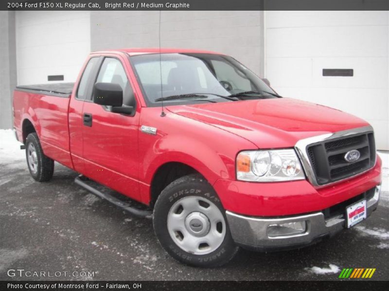 Bright Red / Medium Graphite 2004 Ford F150 XL Regular Cab