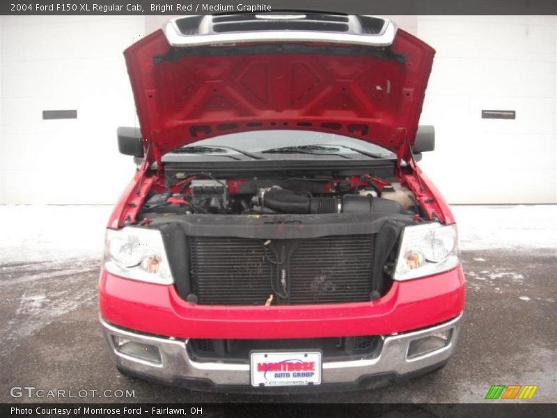 Bright Red / Medium Graphite 2004 Ford F150 XL Regular Cab